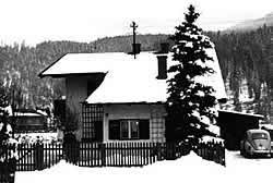 Haus STIX im Winter ca. 1960